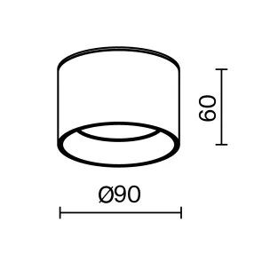Stropna svetilka C089CL-8W3K-W