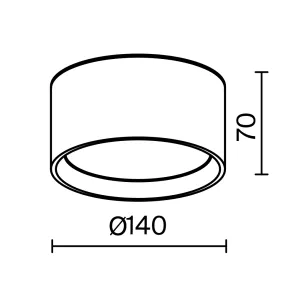 Stropna svetilka C089CL-15W3K-B