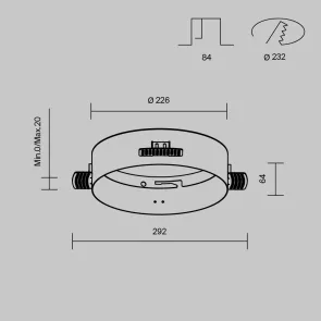 Accessory for downlight DLA032-TRS24-W