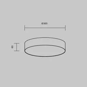 Stropna svetilka C032CL-36W3K-RD-B