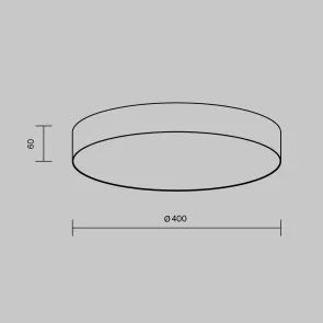 Stropna svetilka C032CL-45W3K-RD-MG
