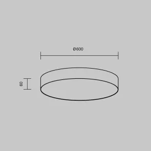 Stropna svetilka C032CL-90W3K-RD-B
