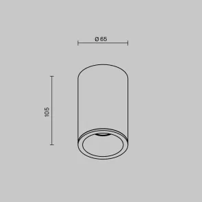 Stropna svetilka C029CL-01-S-B