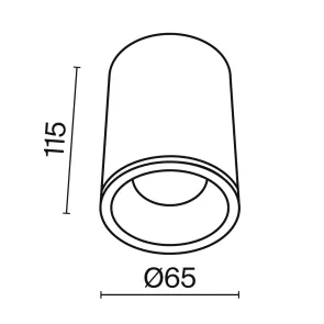 Stropna svetilka C029CL-01-S-W