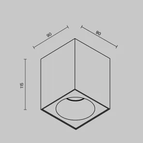 Ceiling luminaire C030CL-01W