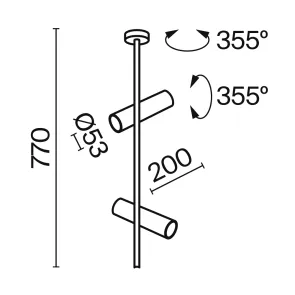 Stropna svetilka C021CL-02B