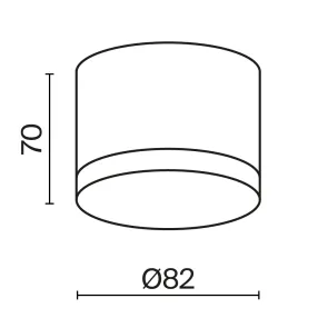 Ceiling luminaire C087CL-GX53-B