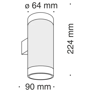 Wall luminaire C027WL-L10B