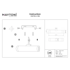 Wall luminaire C027WL-L10B