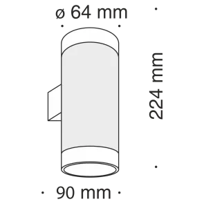 Stenska svetilka C027WL-L10W