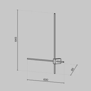 Wall luminaire C070WL-L12GB3K