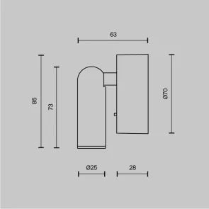 Wall luminaire C038WL-L3B3K