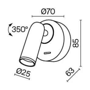 Stenska svetilka C038WL-L3W3K