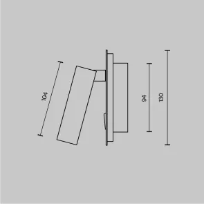 Wall luminaire C175-WL-01-6W-W