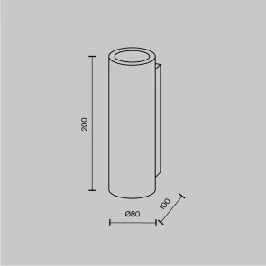 Wall luminaire C191-WL-02-W