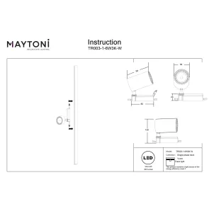 Track Lighting TR003-1-6W3K-W