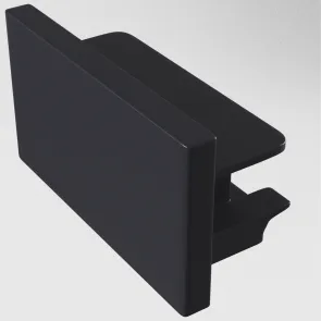 TRA001EC-11B End Cap 1pc Unity Patch Black