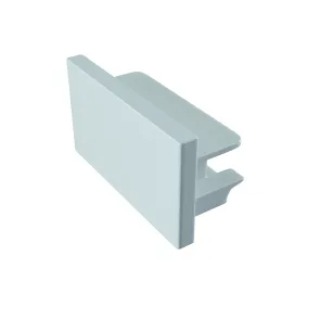 TRA001EC-11W End Cap 1pc Unity Patch White