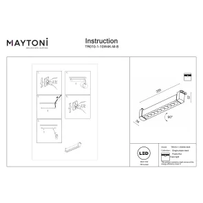Track Lighting TR010-1-10W4K-M-B