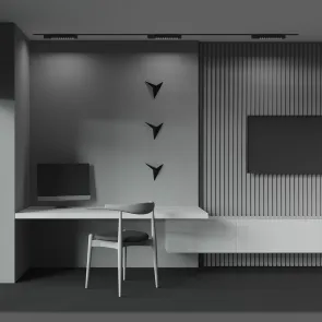 Tirnična svetilka TR010-1-10W4K-M-B-DE