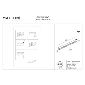 Track Lighting TR010-1-20W3K-M-W