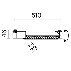 Track Lighting TR010-1-22W3K-M-B-DE