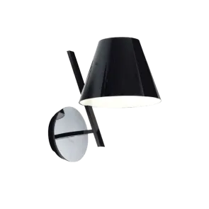 GREEN TECH Zidna lampa Green Tech, E14 x 1 kos, IP20, črna barva - G963W-BK