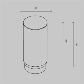 Decorative acrylic diffuser RingMAcr-12-W