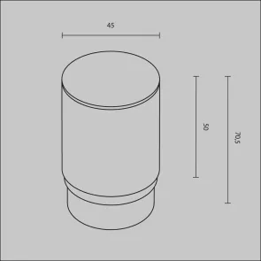 Dekorativni akrilni difuzor RingMAcr-5-W