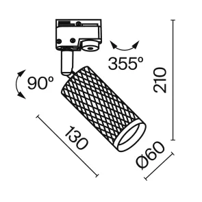 Track Lighting TR011-1-GU10-G