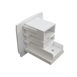 TRA005EC-31W Trinity končni pokrov v beli barvi, 1 kos