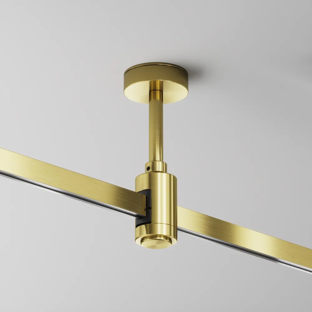 Ceiling mount 78mm with power input "Flarity" brass TRA156C-B1-BS