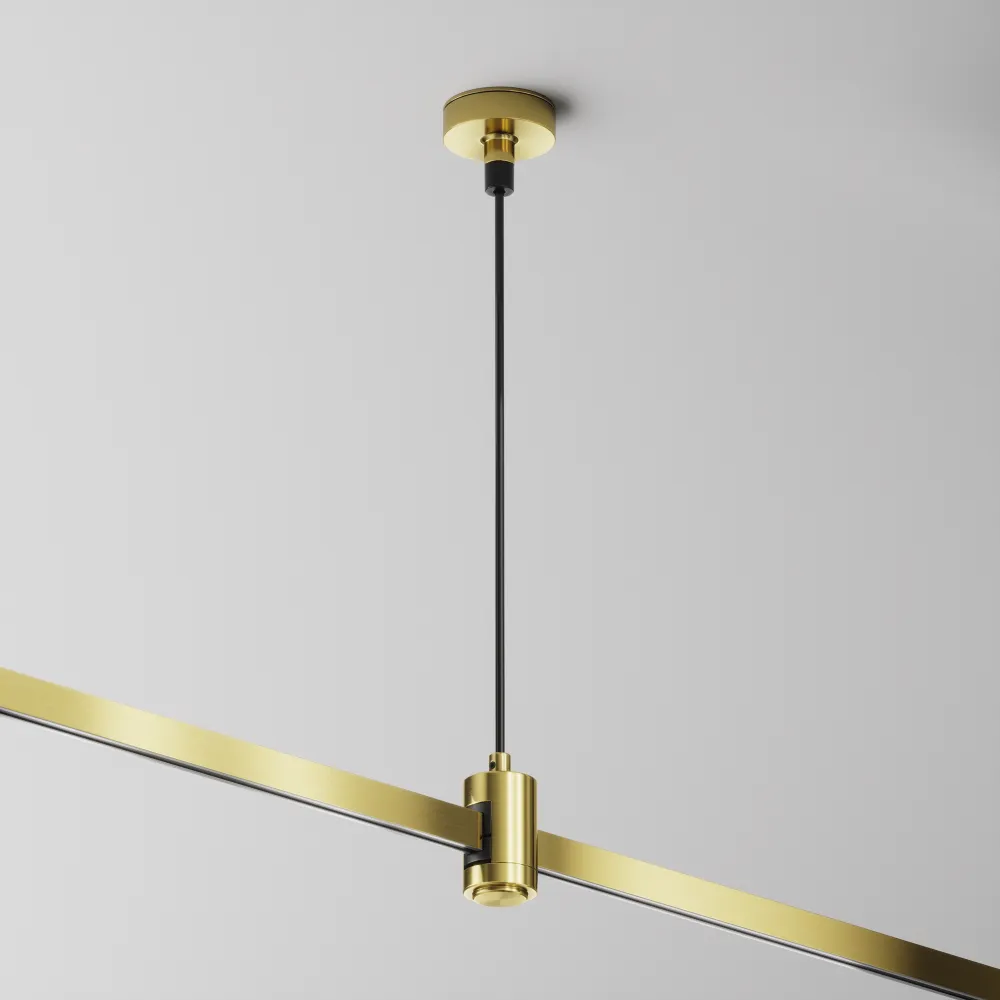 Ceiling mount with power input brass TRA157SW-B1-BS