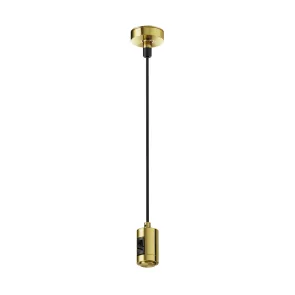 Ceiling mount with power input brass TRA157SW-B1-BS