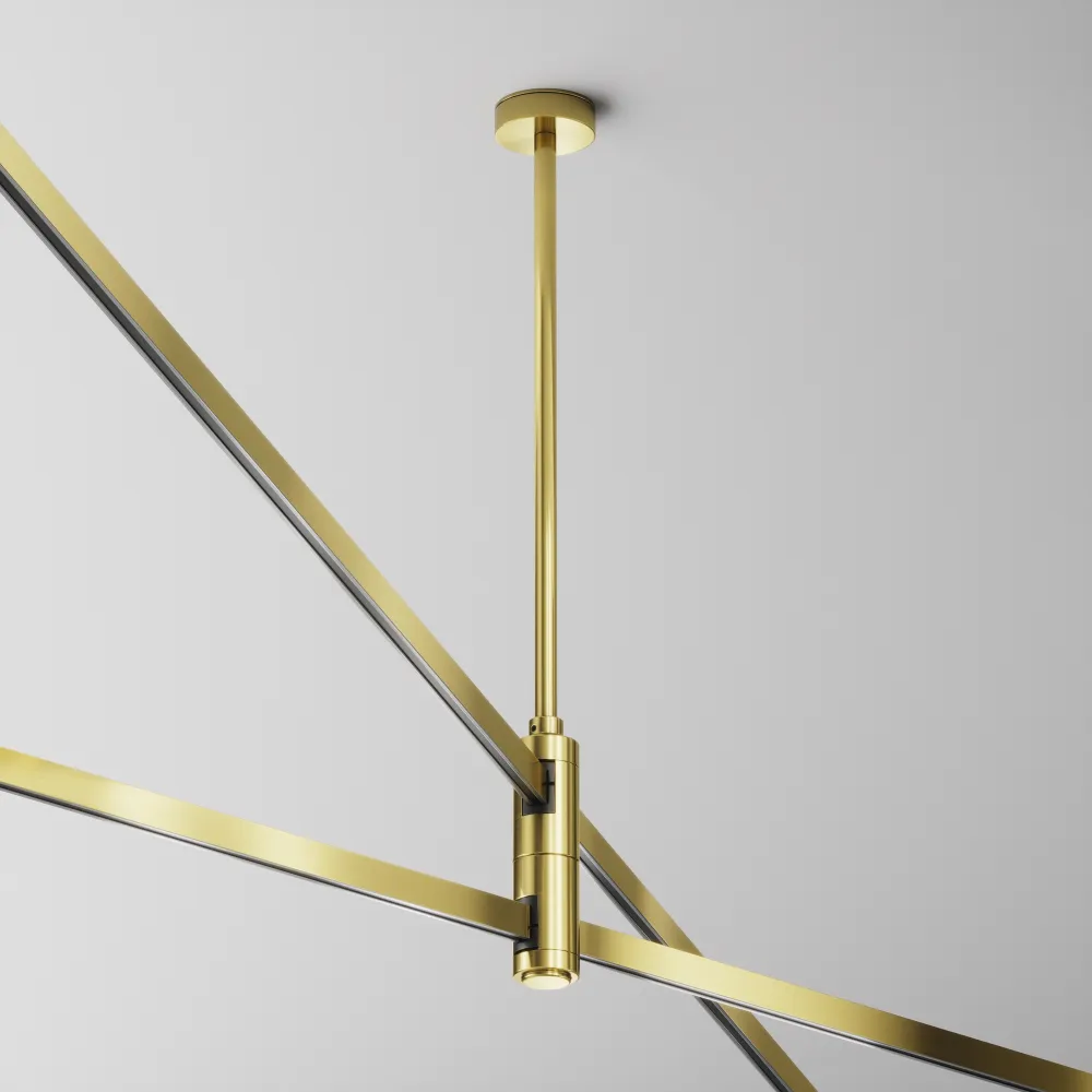 Double ceiling mount 300mm "Flarity" brass TRA158C-D1-BS