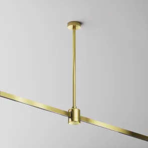 Ceiling mount 300mm with direct power connector "Flarity" brass TRA158C-IPC1-BS
