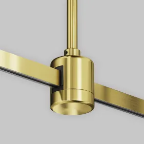 Ceiling mount 300mm with direct power connector "Flarity" brass TRA158C-IPC1-BS