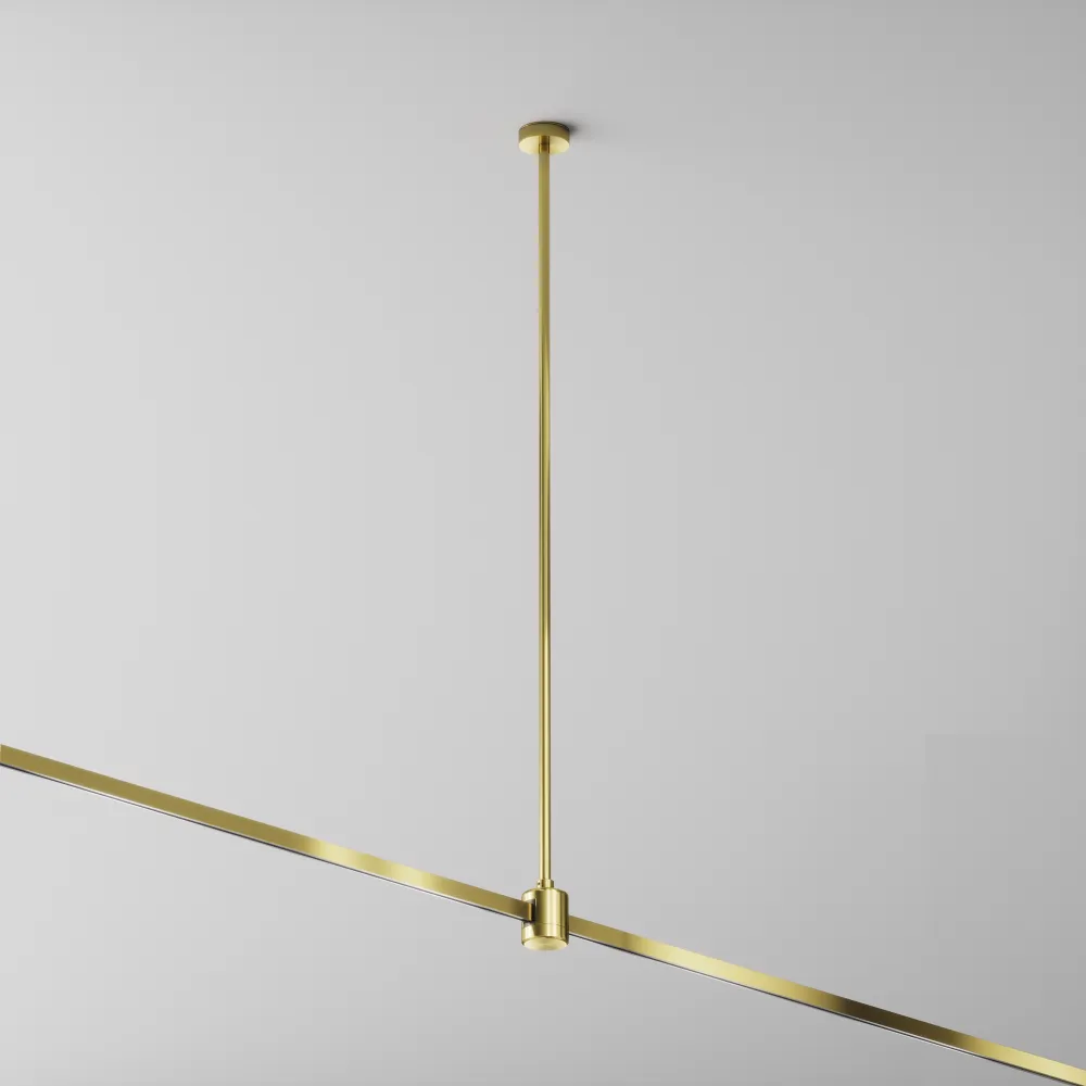 700mm ceiling mount with direct power connector "Flarity" brass TRA159C-IPC1-BS