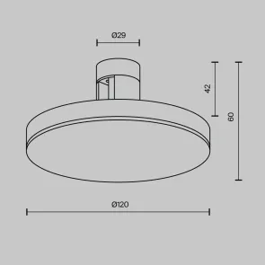Track luminaire TR152-1-7W2.7K-BS-DE
