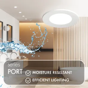Recessed GU10 IP65 ceiling light white DK-EU-3101-WH
