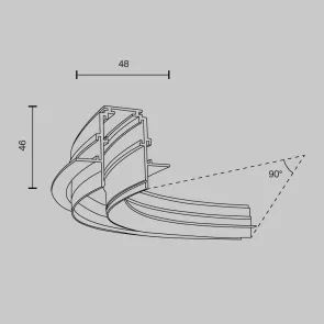 Radius angle TRA044-angle.12B