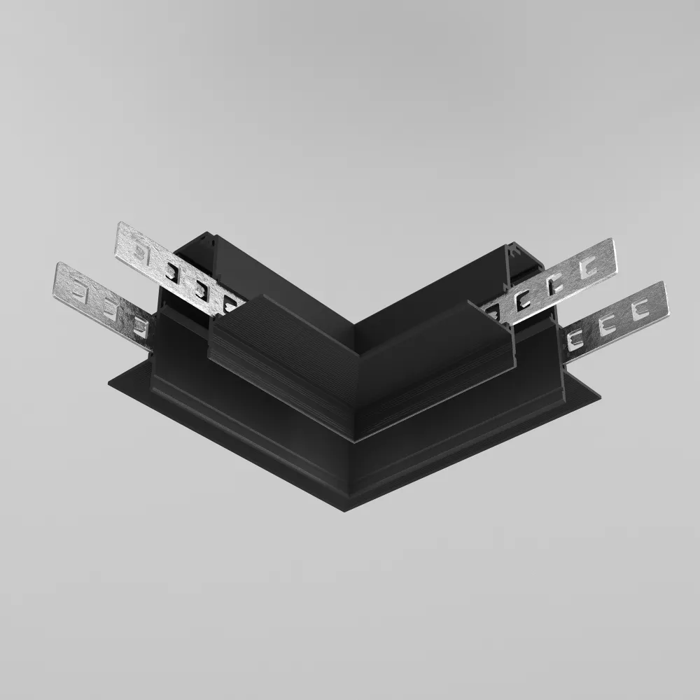 Angular Exility connector built-in for GKL 12.5mm, black