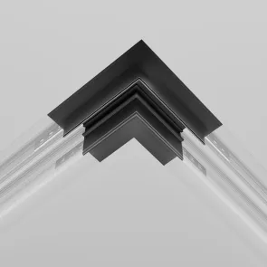 Angular Exility connector built-in for GKL 12.5mm, black