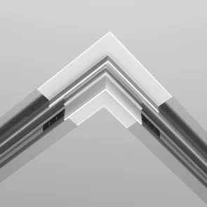 Angular Exility connector built-in for GKL 12.5mm, white