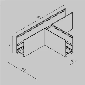 T-shaped connector TRA034CT-41B-DE