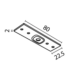 Connecting strip for magnetic busbar TRA034C-21W