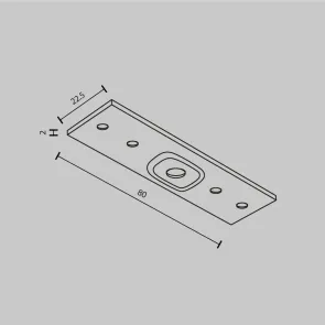 Connecting strip for magnetic busbar TRA034C-21W
