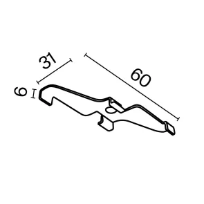 TRA034HS-21W Overhead Mounting bracket
