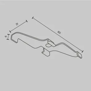 TRA034HS-21W Overhead Mounting bracket