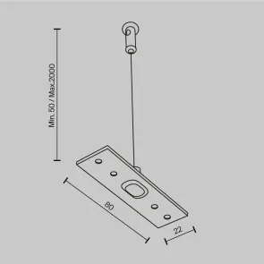 Kabelski nosilec TRA034SW-2W 2 kosa
